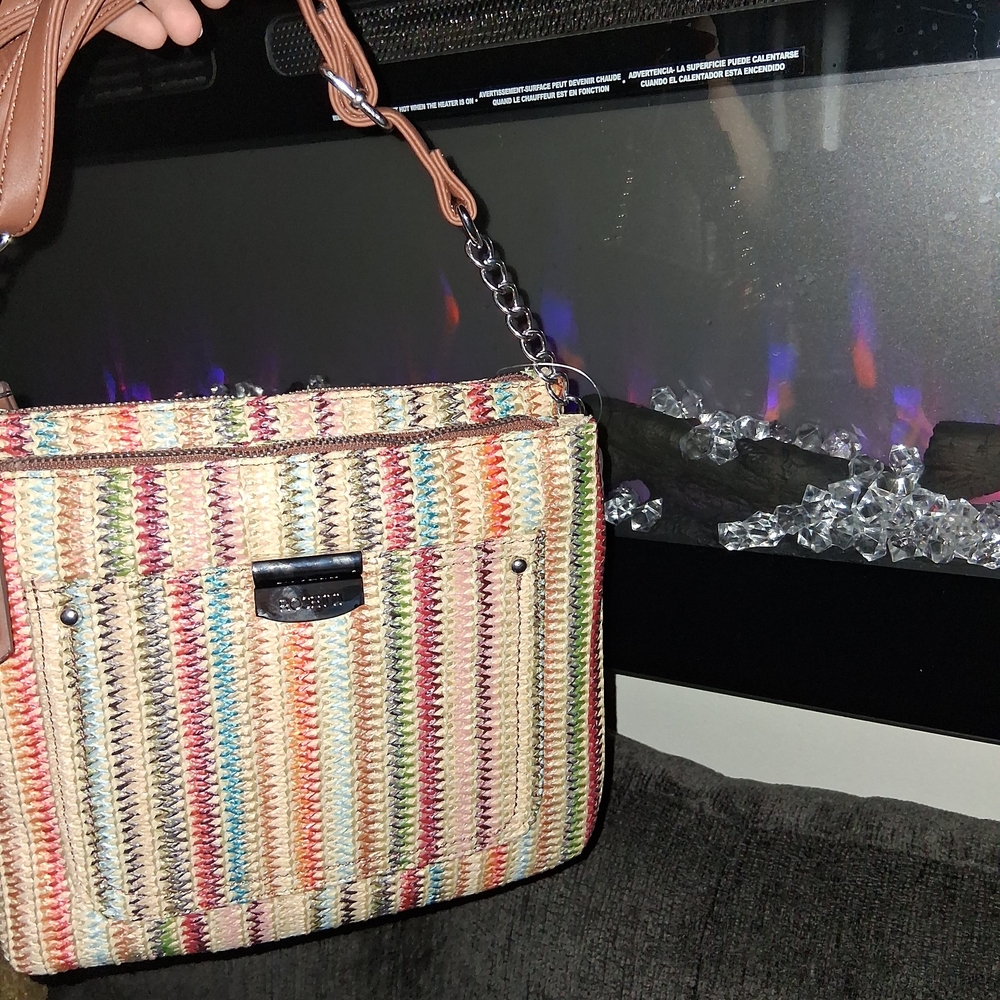 Multicolor Striped Women's Bag